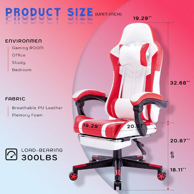 ALINUNU Video de espalda alta PC de carreras ergonómico silla de juego con reposapiés personalizar OEM ODM