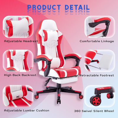 ALINUNU Video de espalda alta PC de carreras ergonómico silla de juego con reposapiés personalizar OEM ODM