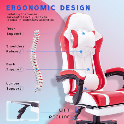 ALINUNU Video de espalda alta PC de carreras ergonómico silla de juego con reposapiés personalizar OEM ODM