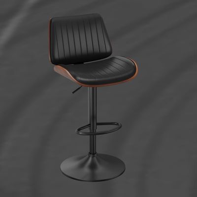 Silla de bar de color personalizada con respaldo y reposapiés de altura ajustable taburetes giratorios de bar