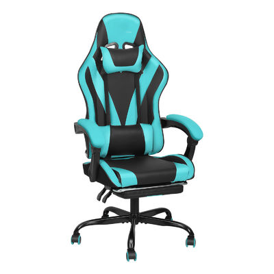 Diseño moderno Video de espalda alta Ergonomía silla de juego de carreras con reposapiés asequible
