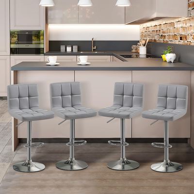 Muebles comerciales Taburetes de bar modernos con altura ajustable y función giratoria