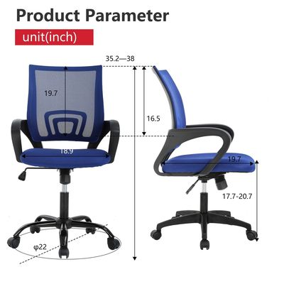 ALINUNU Executive Rolling Swivel Adjustable Chair con logotipo personalizable y paquete de correo