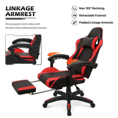 ALINUNU Silla de juego para adultos Razer Computadora ergonómica Video PC de carreras