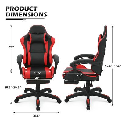 ALINUNU Silla de juego para adultos Razer Computadora ergonómica Video PC de carreras