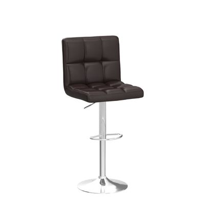 Sillones de bar modernos ajustables en altura con silla giratoria de cuero de PU 19.5 &quot;D x 17&quot; W x 36.5 &quot;H