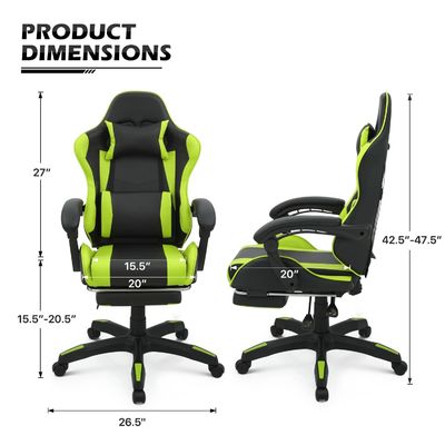 Muebles de oficina para el hogar asequibles silla de juego ergonómica ALINUNU 25&quot;D x 26.5&quot;W x 42.5&quot;H