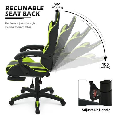 Muebles de oficina para el hogar asequibles silla de juego ergonómica ALINUNU 25&quot;D x 26.5&quot;W x 42.5&quot;H