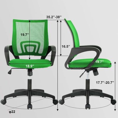 ALINUNU Navy Green Mesh Computer Chair La elección ideal para ejecutivos y oficinas internas