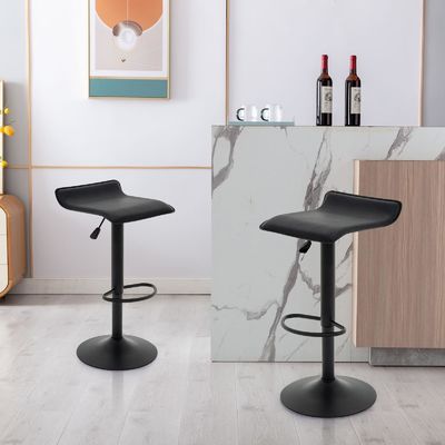 Color personalizado ALINUNU Taburetes giratorios de bar de cuero de PU Silla de bar de puente aéreo para el comedor