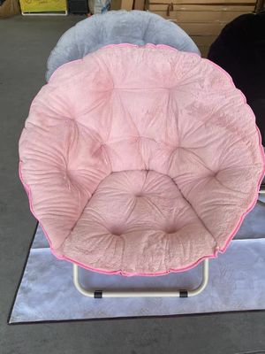 Sillón plegado redondo plegado espeso silla reclinable sala de estar silla de luna estilo de diseño moderno