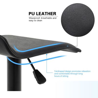Color personalizado ALINUNU Taburetes giratorios de bar de cuero de PU Silla de bar de puente aéreo para el comedor