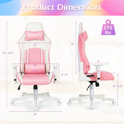 Color personalizable ALINUNU Laboratorio secreto silla de juego de carreras ergonómica 29&quot;D x 29&quot;W x 49.5&quot;H