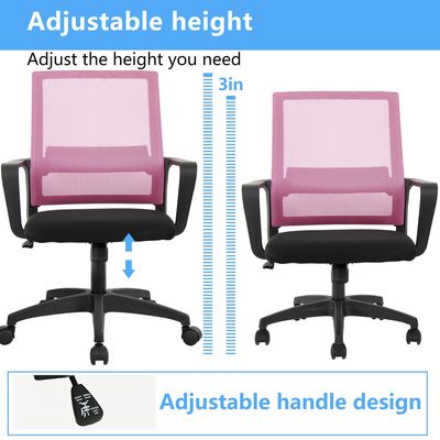 Silla de oficina de malla ergonómica 360 giratoria de altura ajustable función reclinable para la oficina en el hogar