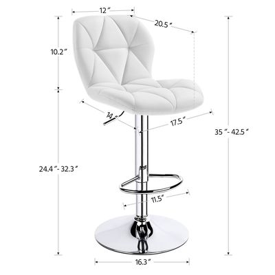 Muebles de bar modernos ALINUNU Taburete con respaldo y altura ajustable