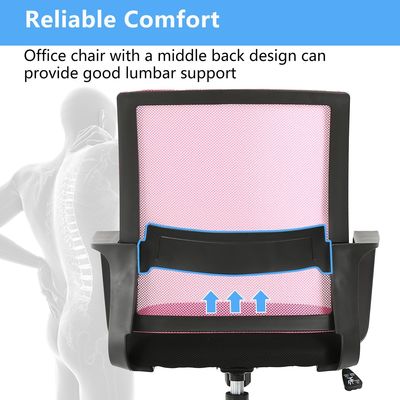 Silla de oficina de malla ergonómica 360 giratoria de altura ajustable función reclinable para la oficina en el hogar