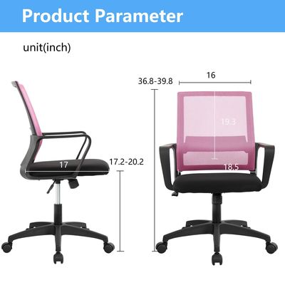 Silla de oficina de malla ergonómica 360 giratoria de altura ajustable función reclinable para la oficina en el hogar