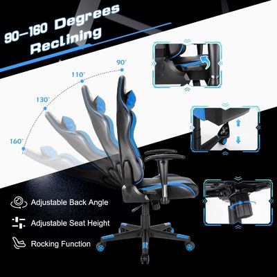 ALINUNU Personalizable Laboratorio Secreto Ergonómico PC de carreras Silla de videojuegos para la oficina del hogar