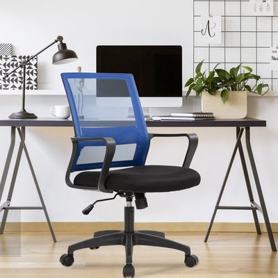 Silla de oficina de malla giratoria ergonómica de color personalizado con tipo y diseño de metal de hierro