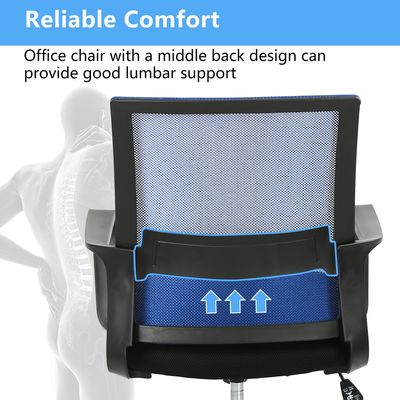 Silla de oficina de malla giratoria ergonómica de color personalizado con tipo y diseño de metal de hierro