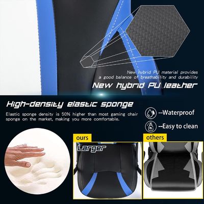 Inicio Muebles de oficina ALINUNU Directo Ergonomico silla de juego de carreras con soporte lumbar