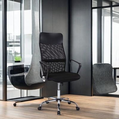 Espacios de trabajo modernos silla giratoria de oficina con marco de acero inoxidable y color personalizado