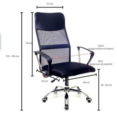 Espacios de trabajo modernos silla giratoria de oficina con marco de acero inoxidable y color personalizado