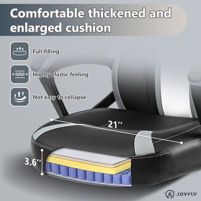 Silla giratoria de juego ergonómica moderna de estilo de carreras con soporte lumbar ajustable