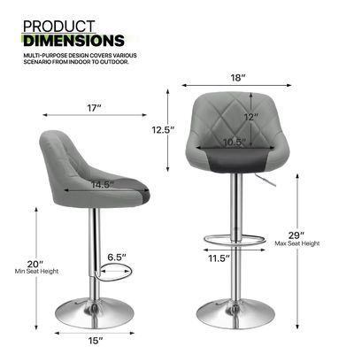 Color personalizado silla de espalda alta para la cocina restaurante ALINUNU silla de bar con taburete alto