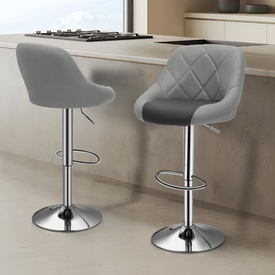 Color personalizado silla de espalda alta para la cocina restaurante ALINUNU silla de bar con taburete alto