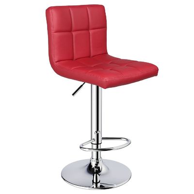 Moderno diseño de cuero de PU ajustable taburete giratorio de barra con espalda 14.5 &quot;D x 16&quot; W x 24.5 &quot;H