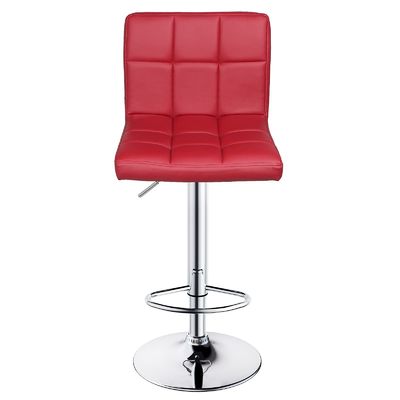 Moderno diseño de cuero de PU ajustable taburete giratorio de barra con espalda 14.5 &quot;D x 16&quot; W x 24.5 &quot;H