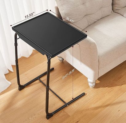 Tabla de TV plegable ajustable para muebles para el hogar de la sala de estar 6 alturas y 3 ángulos de inclinación