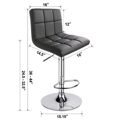 Taburete giratorio ajustable con espalda ALINUNU Muebles comerciales de diseño moderno
