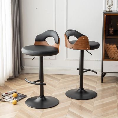 Barstools de diseño moderno de mediados de siglo sillas giratorias ajustables para la isla de la cocina