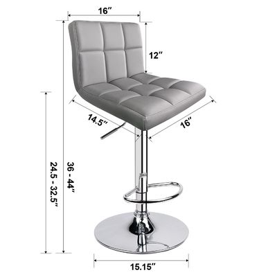 Modern Design Home Bar Stool con espalda y girador ajustable en color personalizado