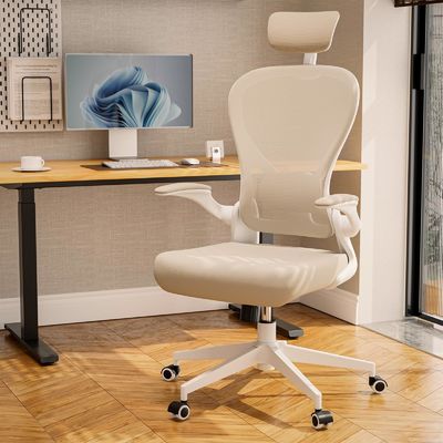 Silla de escritorio ergonómica de oficina en el hogar silla giratoria moderna personalizable con brazos abatibles