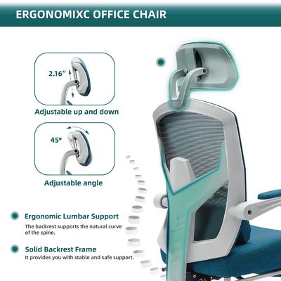 Sillones de malla giratoria de color personalizado con ruedas Peso del artículo 34.4 libras