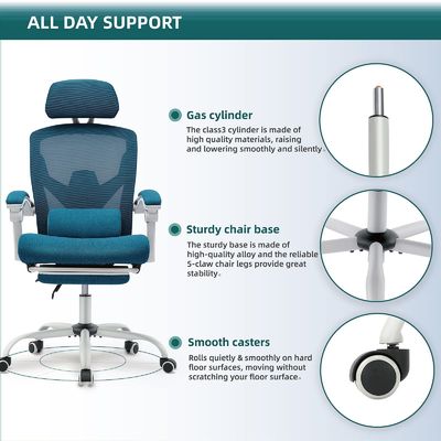 Sillones de malla giratoria de color personalizado con ruedas Peso del artículo 34.4 libras