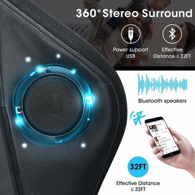 ALINUNU Silla de juego RGB de cuero personalizable con barra de luz LED y material de tela
