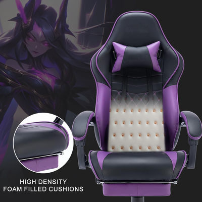 Sala de juegos de computadora silla de juego plegable con diseño ergonómico y masaje giratorio