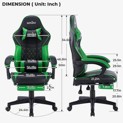 OEM ODM Personalizar Silla de juegos de escorpión moderna de cuero Ergonomía Asiento giratorio de computadora