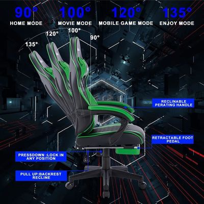 OEM ODM Personalizar Silla de juegos de escorpión moderna de cuero Ergonomía Asiento giratorio de computadora