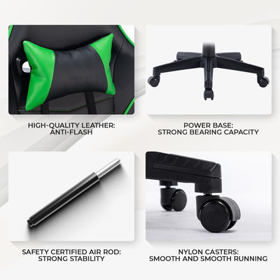 OEM ODM Personalizar Silla de juegos de escorpión moderna de cuero Ergonomía Asiento giratorio de computadora