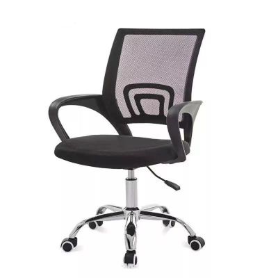 Silla de tela de espuma de alta densidad malla giratoria silla de visitantes para computadora ejecutiva moderna
