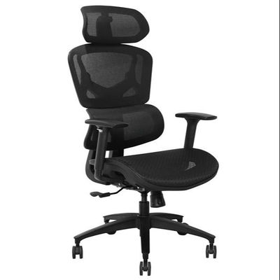 Silla de oficina de diseño moderno con malla de nylon y material transpirable