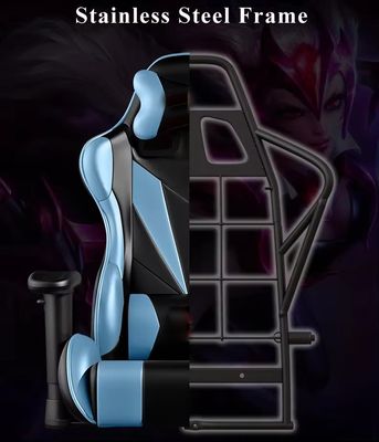 Silla giratoria ALINUNU PU Silla de juego de cuero con 360 giratorios / ajuste de altura / reclinación