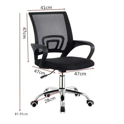 Mesa de oficina giratoria ergonómica moderna con base de plata para mejorar la eficiencia del trabajo