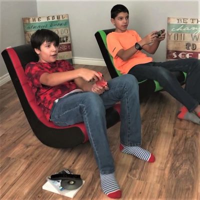 Silla de juegos ALINUNU de altura ajustable para niños y adolescentes Rocker de video en piso directo