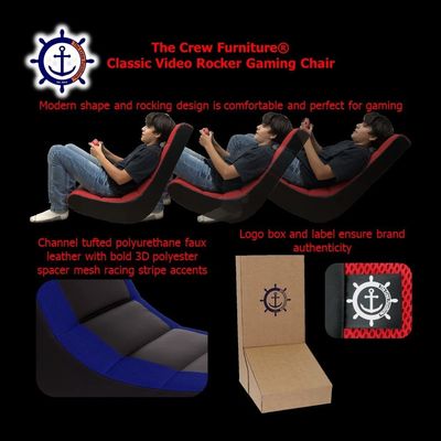 Silla de juegos ALINUNU de altura ajustable para niños y adolescentes Rocker de video en piso directo